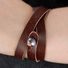 Ayla's Own Leather Wrap Bracelet